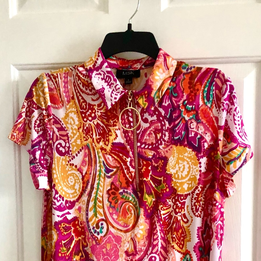 Musk color pony casual dress